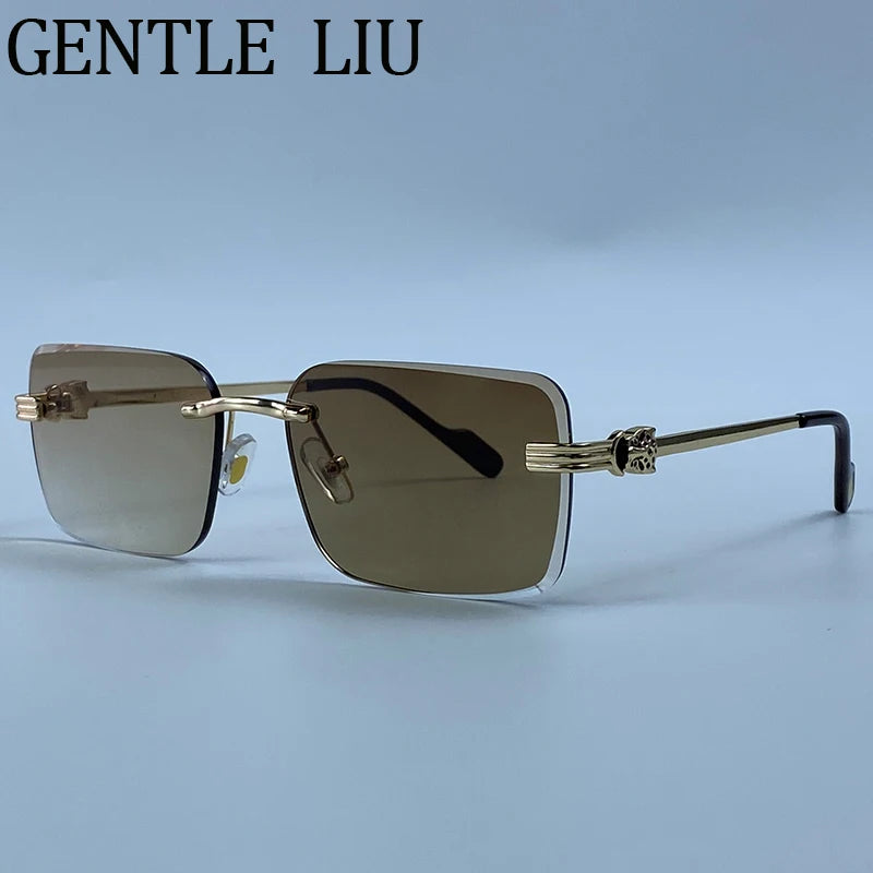 Zovict Prism Rimless Sunglasses by Zovict
