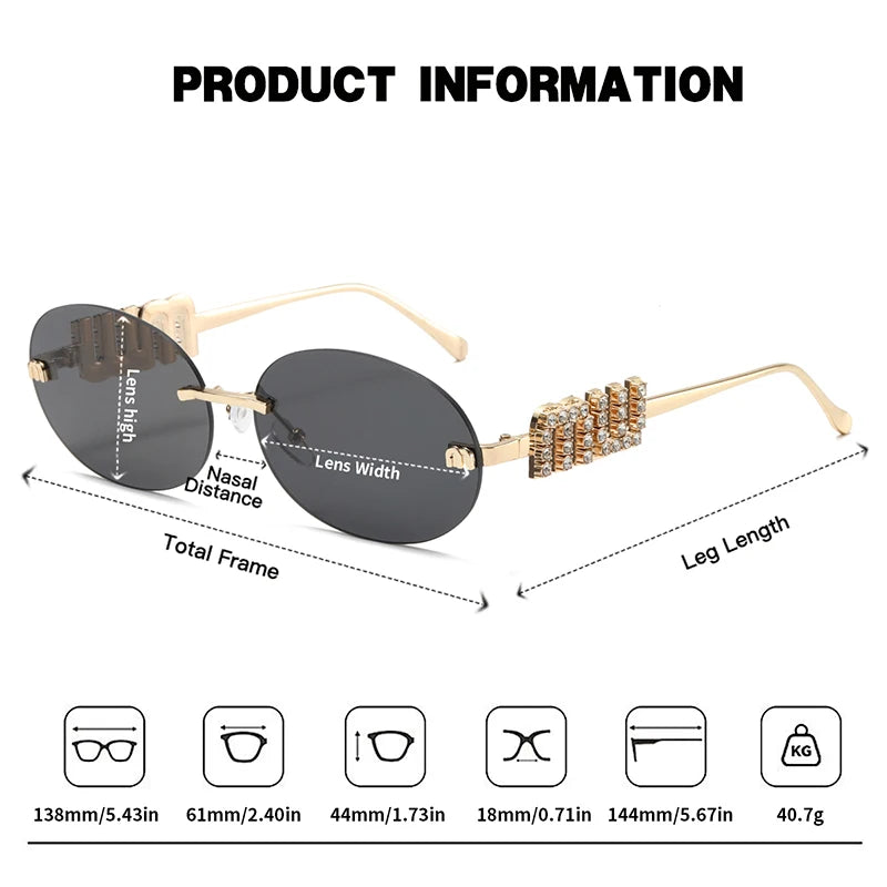 Zovict Solace Rimless Sunglasses by Zovict