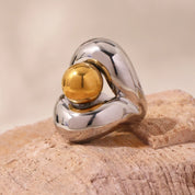 Sovict Hollow Sphere Ring