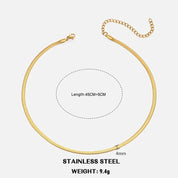 Sovict Flat Snake Chain Necklace