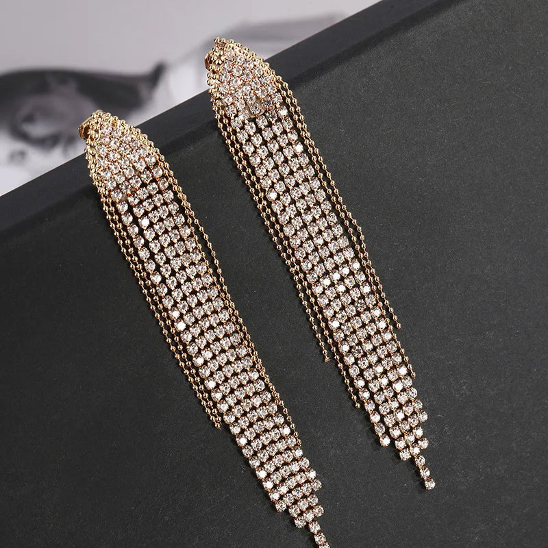 Sovict Chain Tassel Earrings