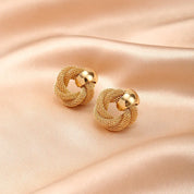 Sovict Twisted Circle Drop Earrings