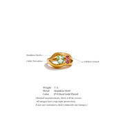 Sovict Crystal Kiss Ring
