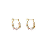 Vacation style Design Natural Stone Beaded Pearl Pendant Earrings for Women and Girls 2024 Fashion Jewelry Unusual Accessories