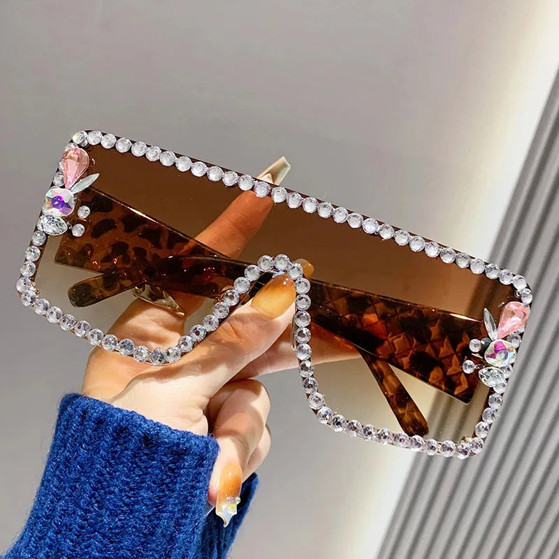 Zovict Diamond Shield Sunglasses by Zovict