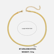 Sovict Flat Snake Chain Necklace