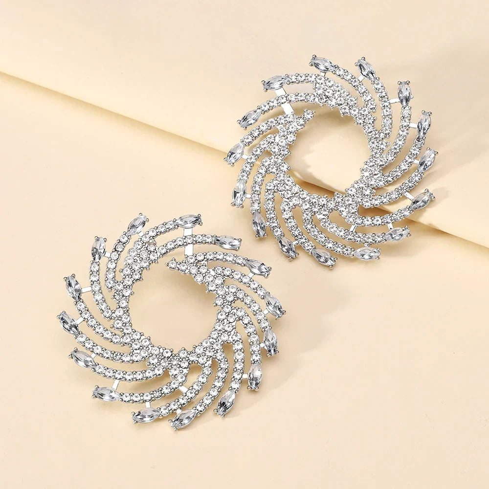 Sovict Sunflower Crystal Studs