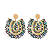 Sovict Vintage Beaded Drop Earrings