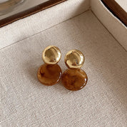 Sovict Amber Stripe Drop Earrings