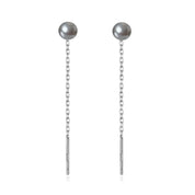 Sovict Black Tassel Drop Earrings