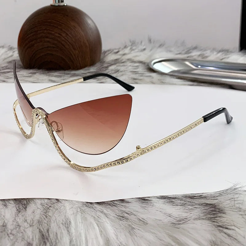 Zovict Crystal Cat Eye Sunglasses by Zovict