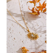 Sovict Celestial Shell Pendant Necklace