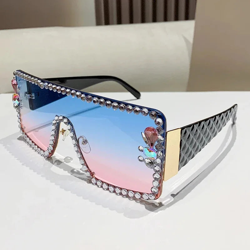 Zovict Diamond Shield Sunglasses by Zovict