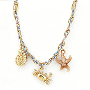 Sovict Coastal Braided Charm Bracelet