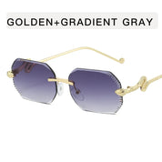 Zovict Serpent Rimless Sunglasses by Zovict