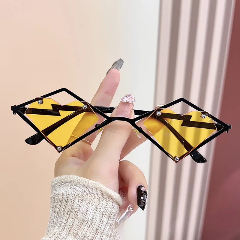 Zovict Heartbeat Rimless Sunglasses by Zovict