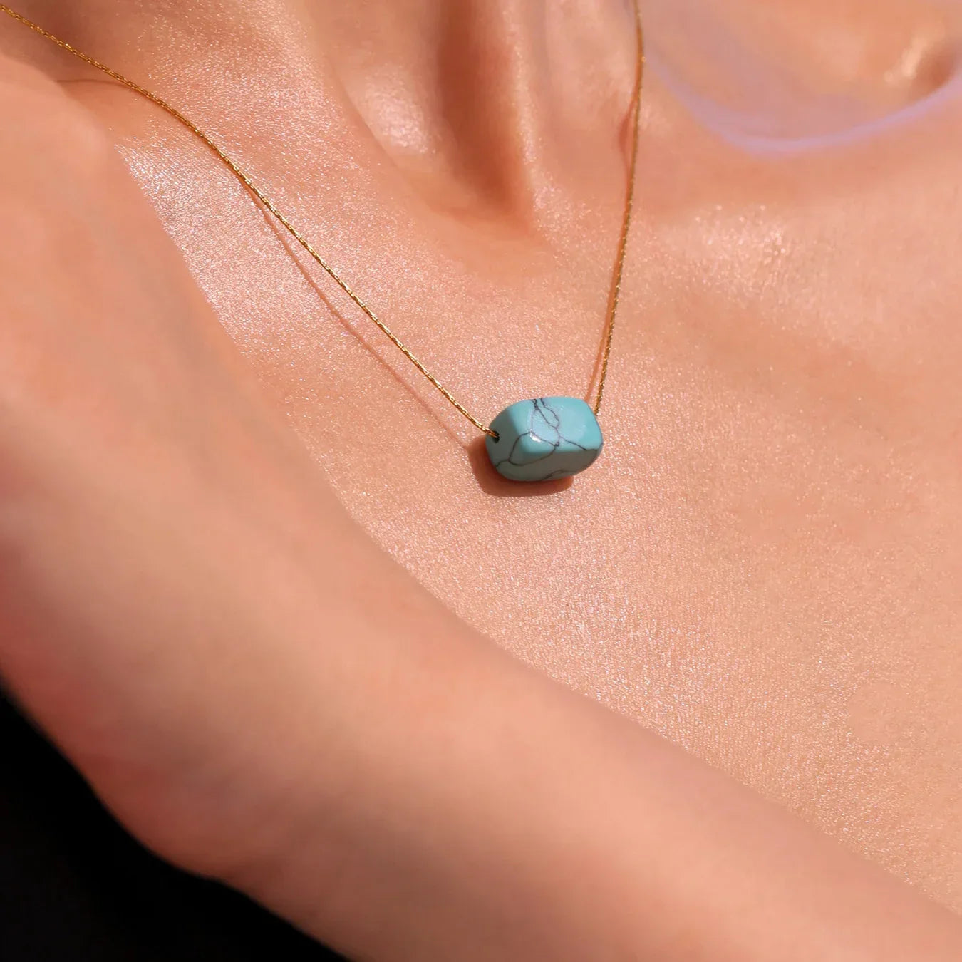 Sovict Turquoise Square Pendant