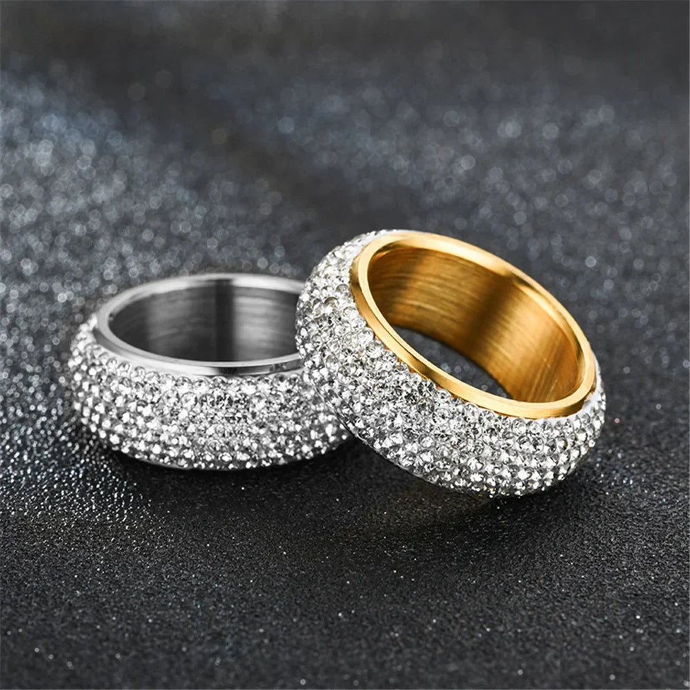 Sovict Iced Arc Circle Ring