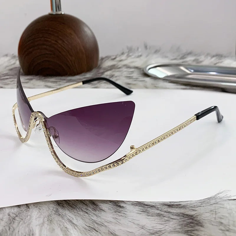 Zovict Crystal Cat Eye Sunglasses by Zovict