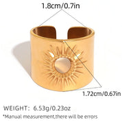 Sovict Hollow Sun Band Ring