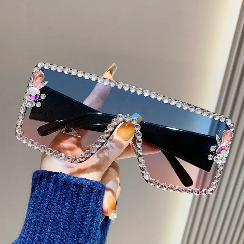 Zovict Diamond Shield Sunglasses by Zovict