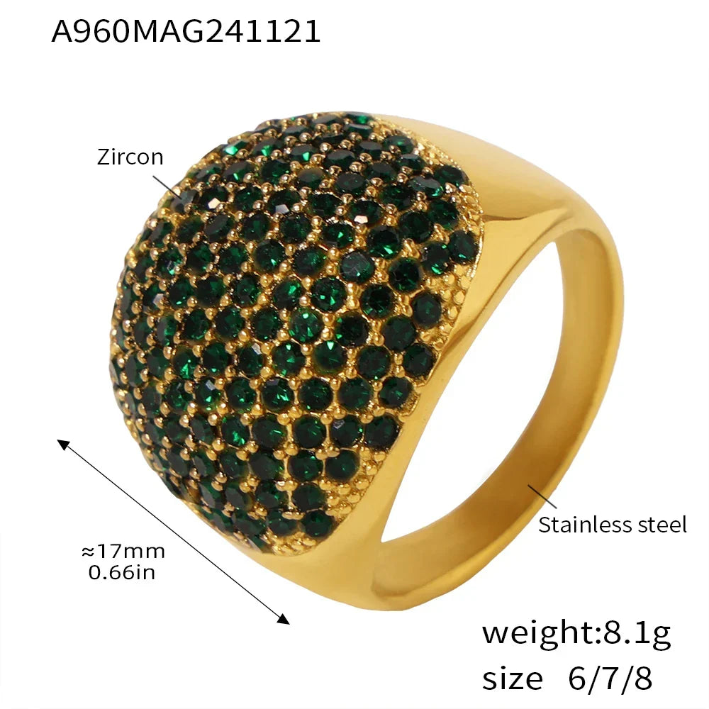 Sovict Turquoise CZ Band