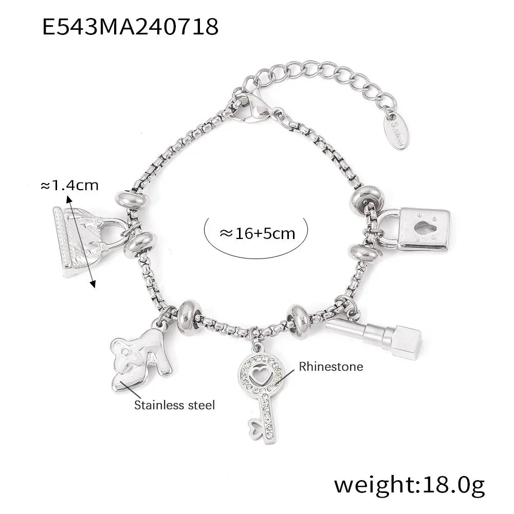 Sovict Gold Charm Bracelet