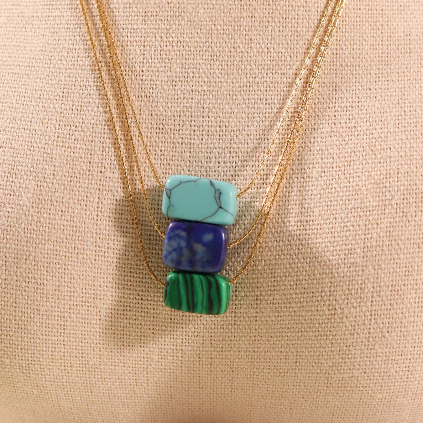 Sovict Turquoise Square Pendant