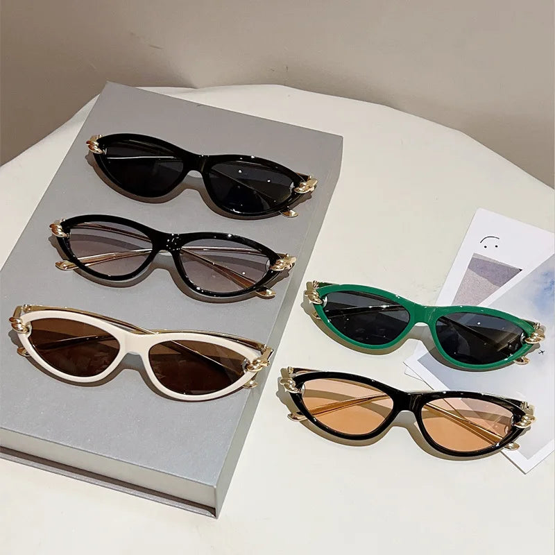 Zovict Beige Cat Eye Sunglasses by Zovict