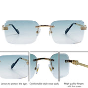 Zovict Prism Rimless Sunglasses by Zovict