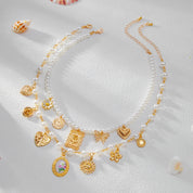 Sovict Butterfly Pearl Necklace Duo