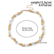 Sovict Retro Pearl Bead Choker