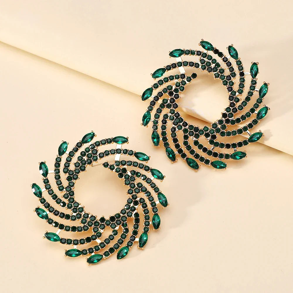 Sovict Sunflower Crystal Studs