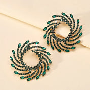 Sovict Sunflower Crystal Studs