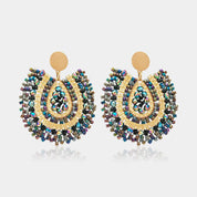 Sovict Vintage Beaded Drop Earrings