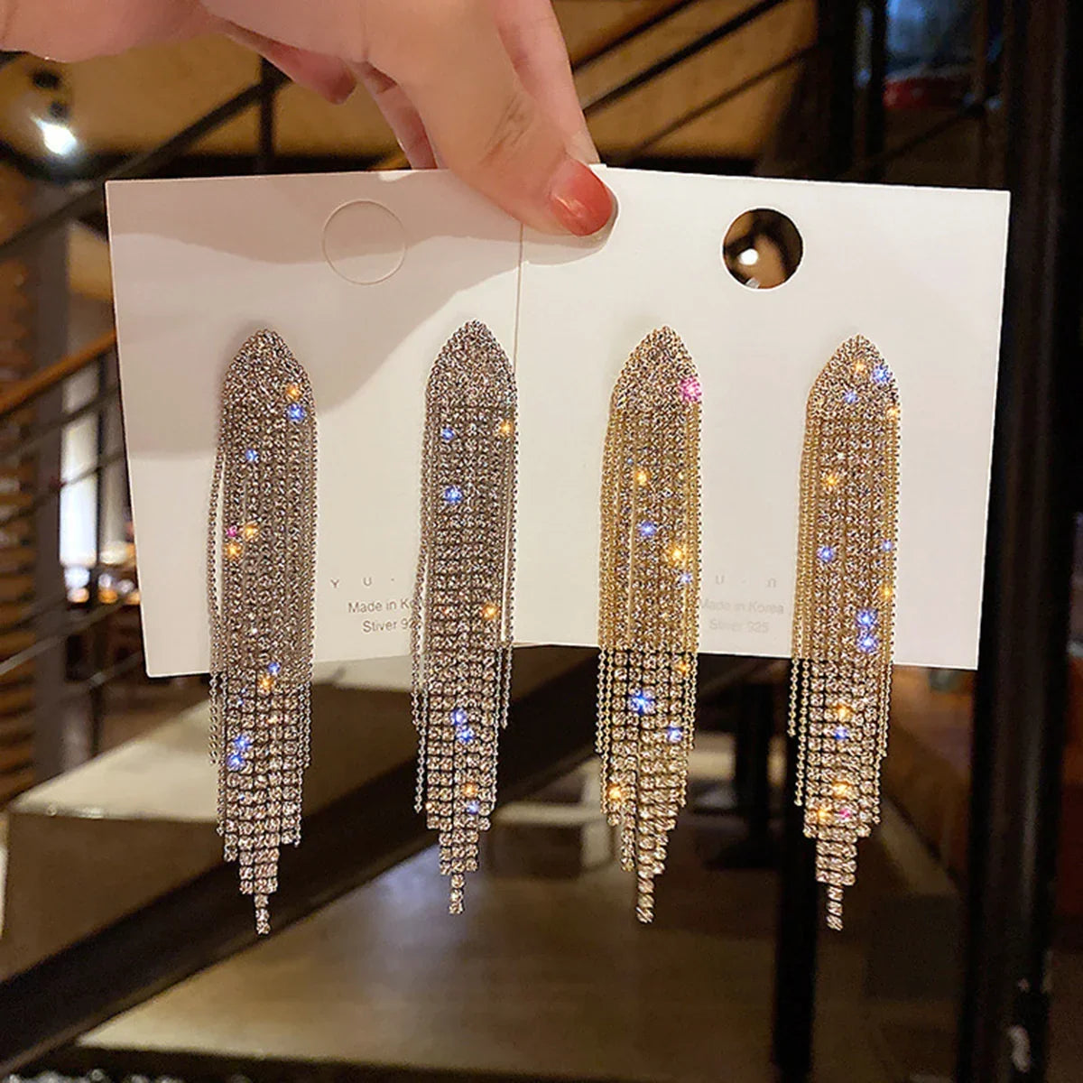 Sovict Chain Tassel Earrings
