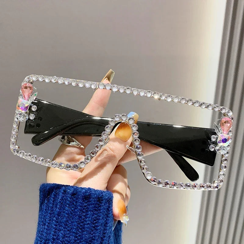 Zovict Diamond Shield Sunglasses by Zovict