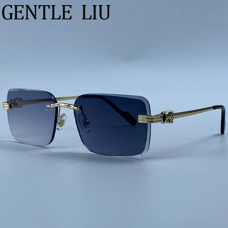 Zovict Prism Rimless Sunglasses by Zovict