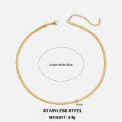 Sovict Flat Snake Chain Necklace