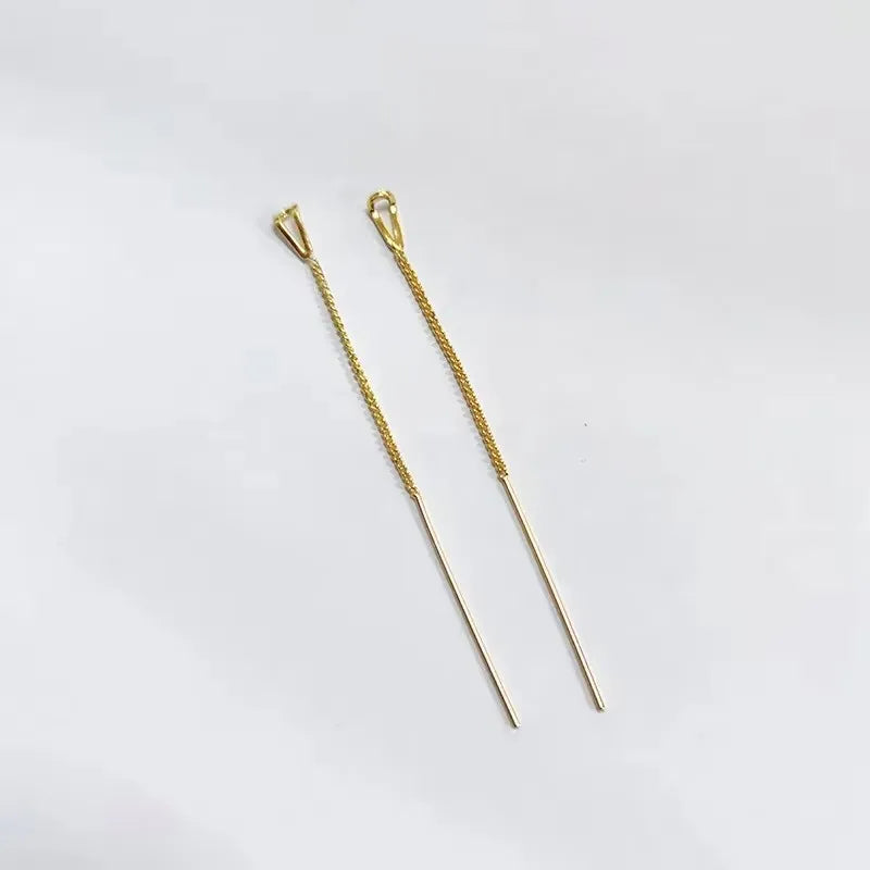 Sovict Black Tassel Drop Earrings