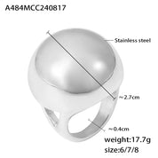 Sovict Gold Sphere Chunky Ring