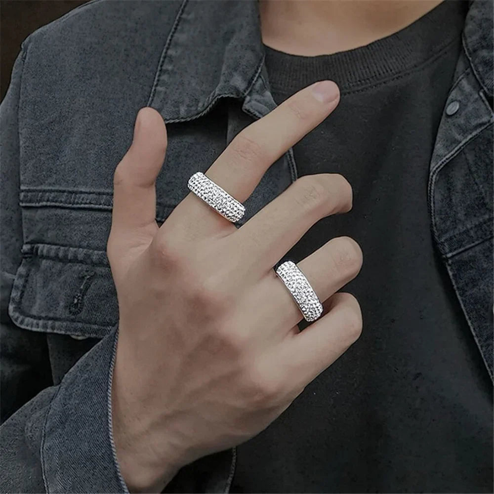Sovict Iced Arc Circle Ring