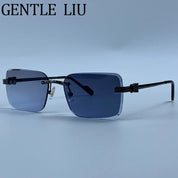 Zovict Prism Rimless Sunglasses by Zovict