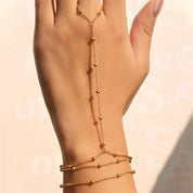 Sovict Hand Chain Ring Bracelet