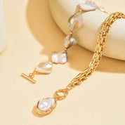 Sovict Baroque Pearl Link Choker