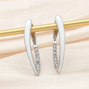 Sovict Emerald Enamel Drop Earrings
