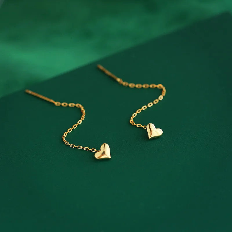 Sovict Black Tassel Drop Earrings