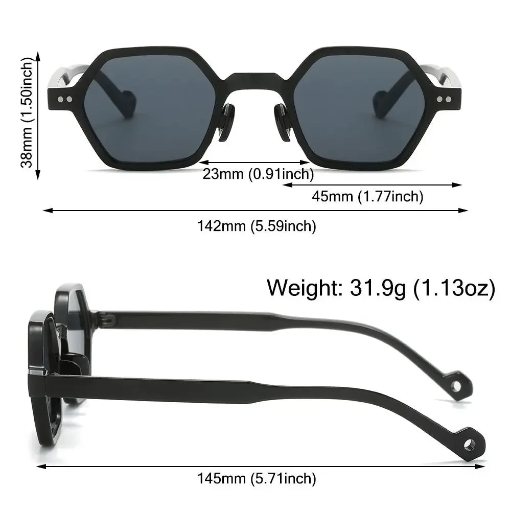 Zovict Hippie Square Sunglasses by Zovict