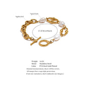 Sovict Pearl Link Toggle Bracelet