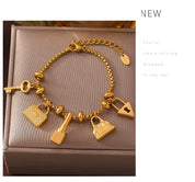 Sovict Gold Charm Bracelet